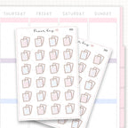 Sticker sheet product measurement.