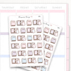 Sticker sheet product measurement.