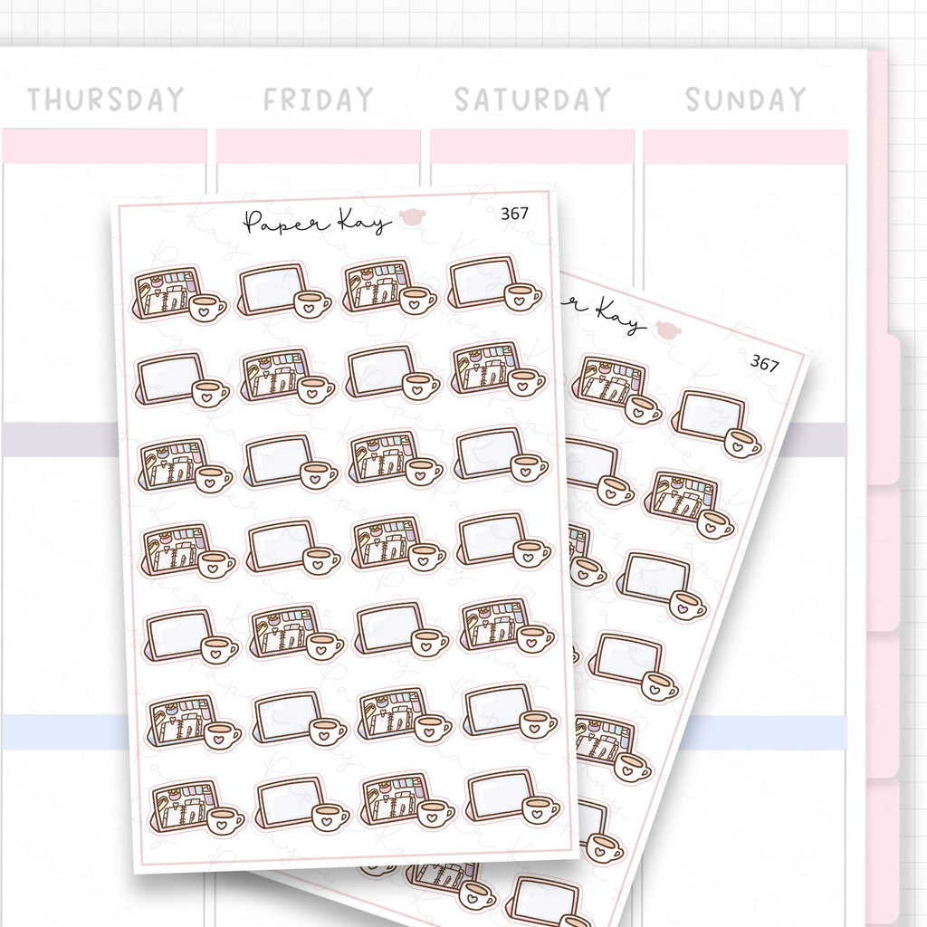 Sticker sheet product measurement.