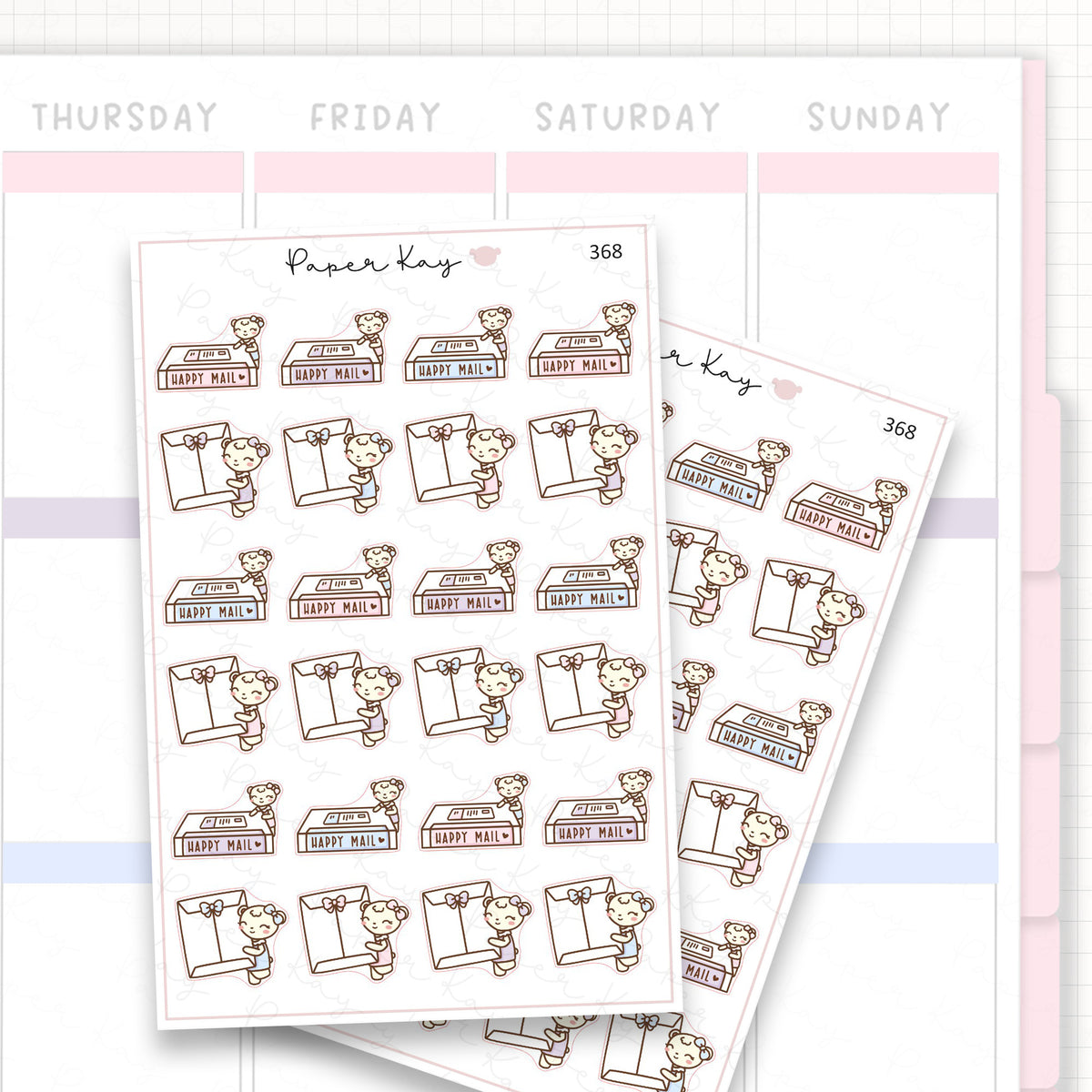 Planner Mail Sticker Sheet