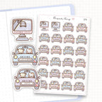 Driving Lesson/Test/Theory Test Sticker Sheet