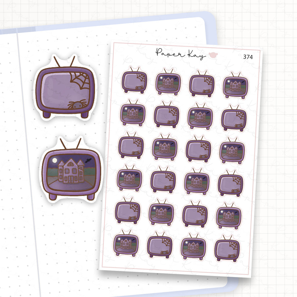 Zoomed in image of the doodles from a character planner sticker sheet.
