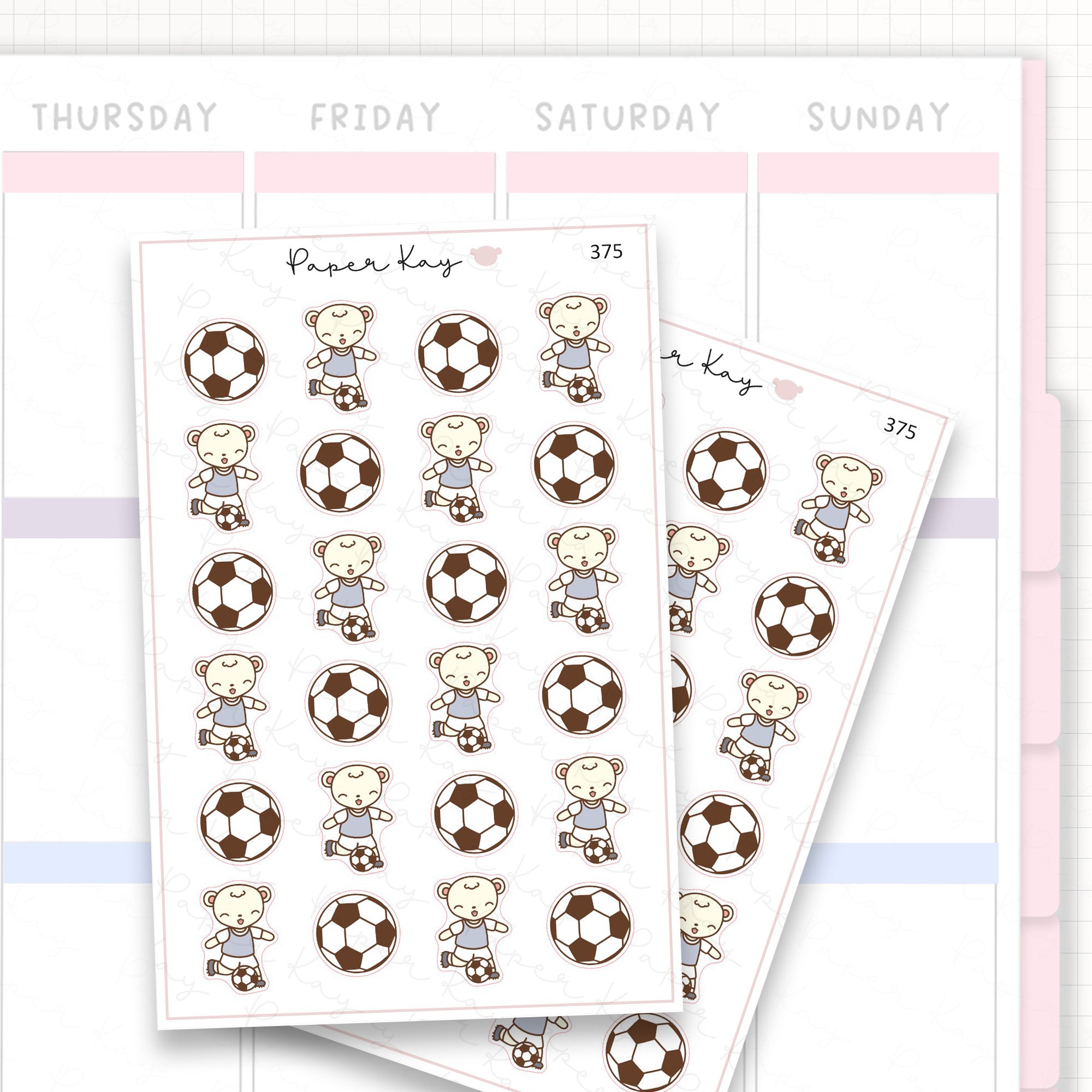 Football Sticker Sheet