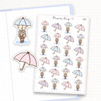 Rainy Walk Sticker Sheet