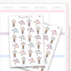Rainy Walk Sticker Sheet