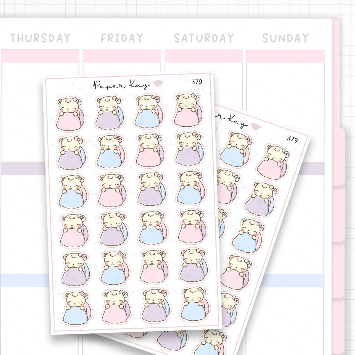 Cosy Blanket Sticker Sheet