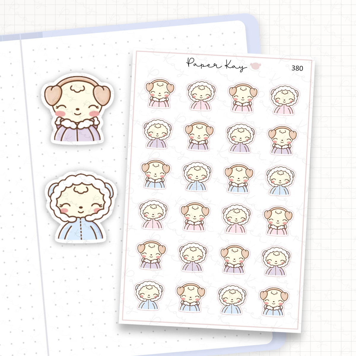 Winter Dot the Bear Sticker Sheet