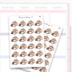 Sticker sheet product measurement.
