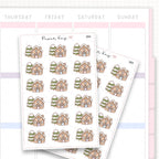 Sticker sheet product measurement.