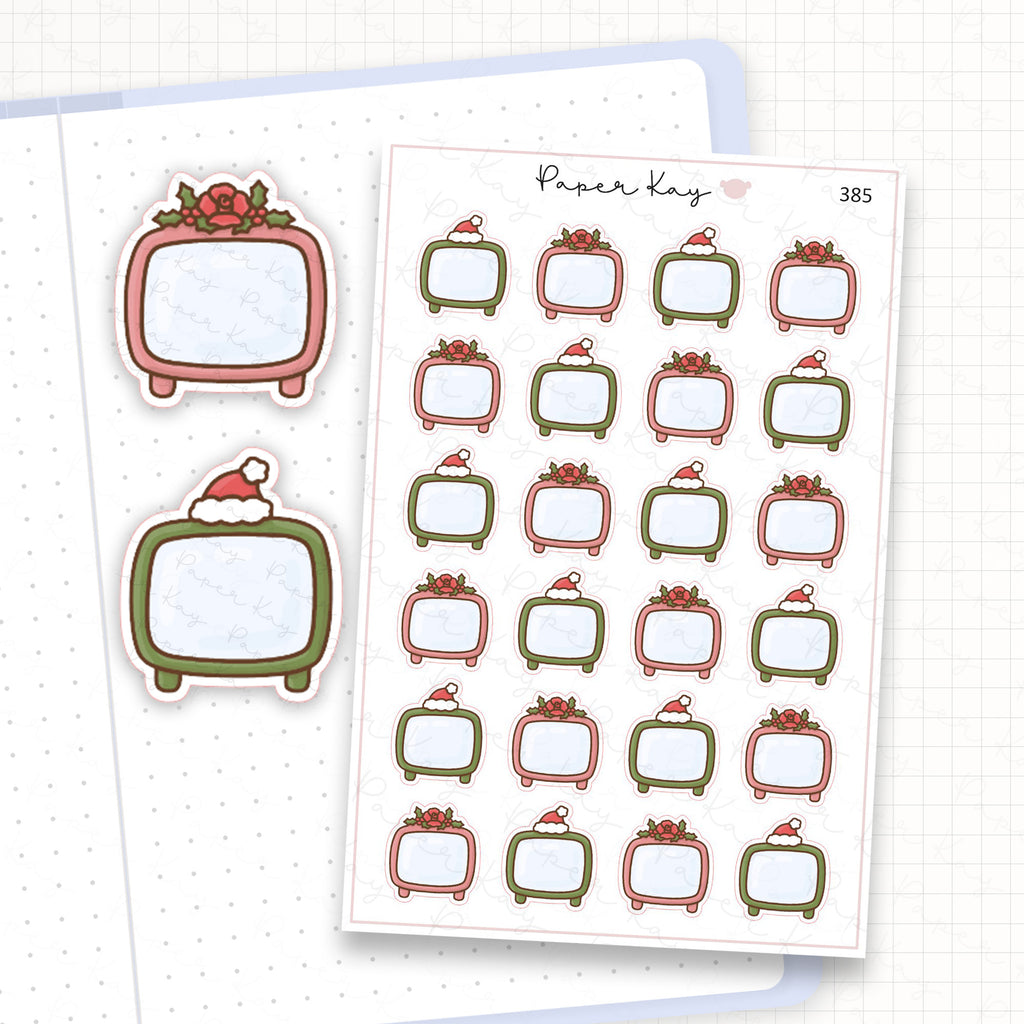 Zoomed in image of the doodles from a character planner sticker sheet.