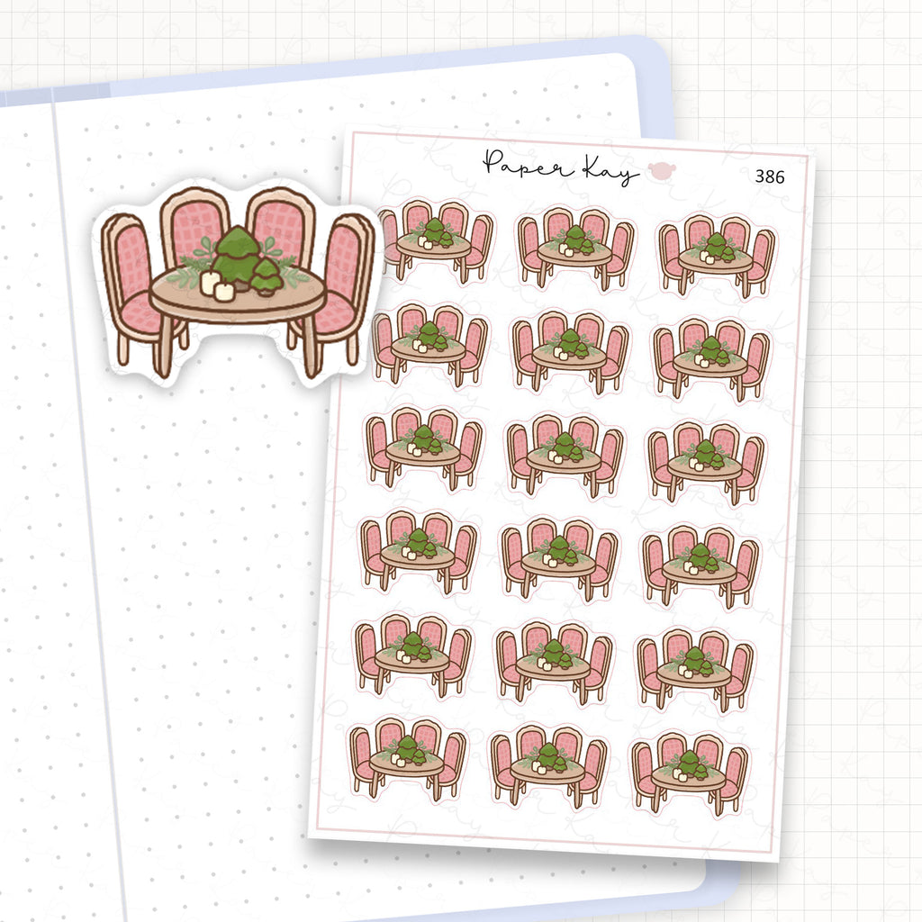 Zoomed in image of the doodles from a character planner sticker sheet.