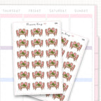 Sticker sheet product measurement.