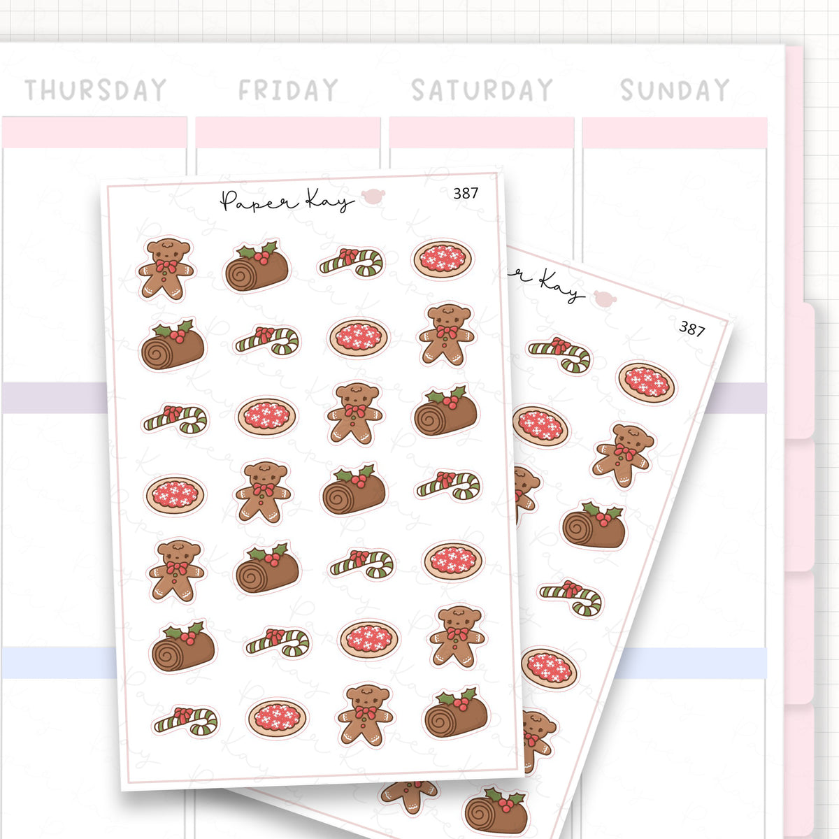 Sticker sheet product measurement.