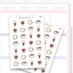 Sticker sheet product measurement.