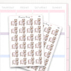 Sticker sheet product measurement.
