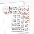Zoomed in image of the doodles from a character planner sticker sheet.