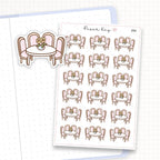 Zoomed in image of the doodles from a character planner sticker sheet.