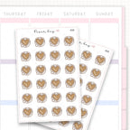 Sticker sheet product measurement.