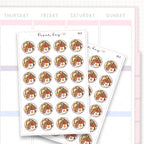 Sticker sheet product measurement.