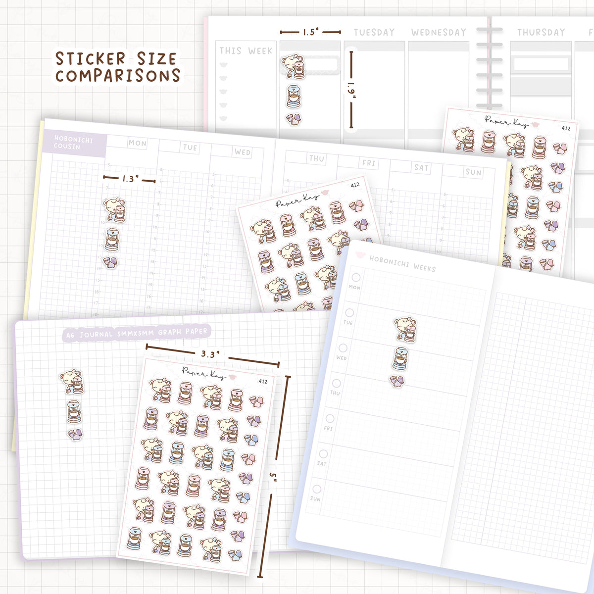 Coffee Machine Sticker Sheet