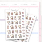 Coffee Machine Sticker Sheet