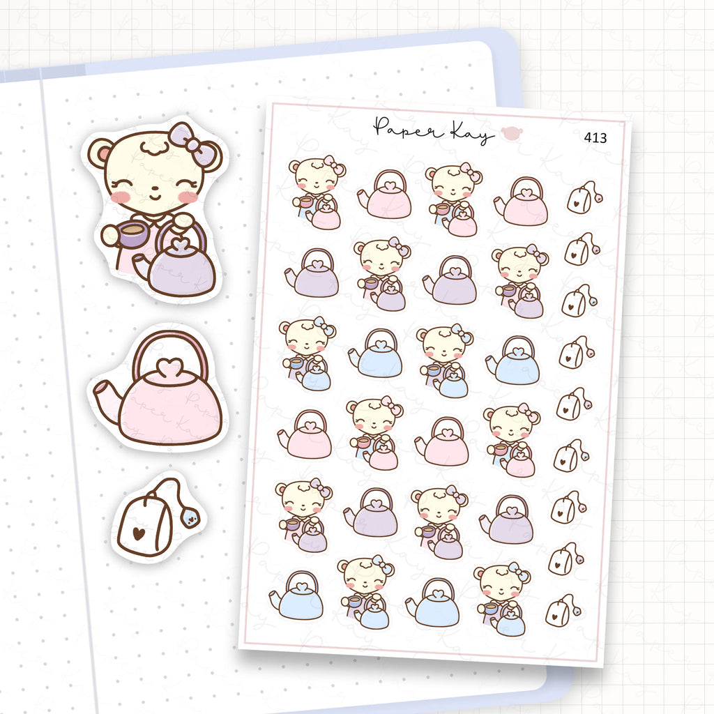 Tea Kettle Sticker Sheet