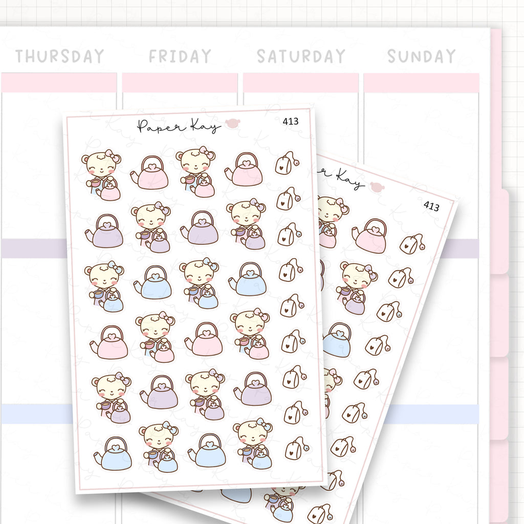 Tea Kettle Sticker Sheet