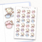 Cooking Pot Sticker Sheet