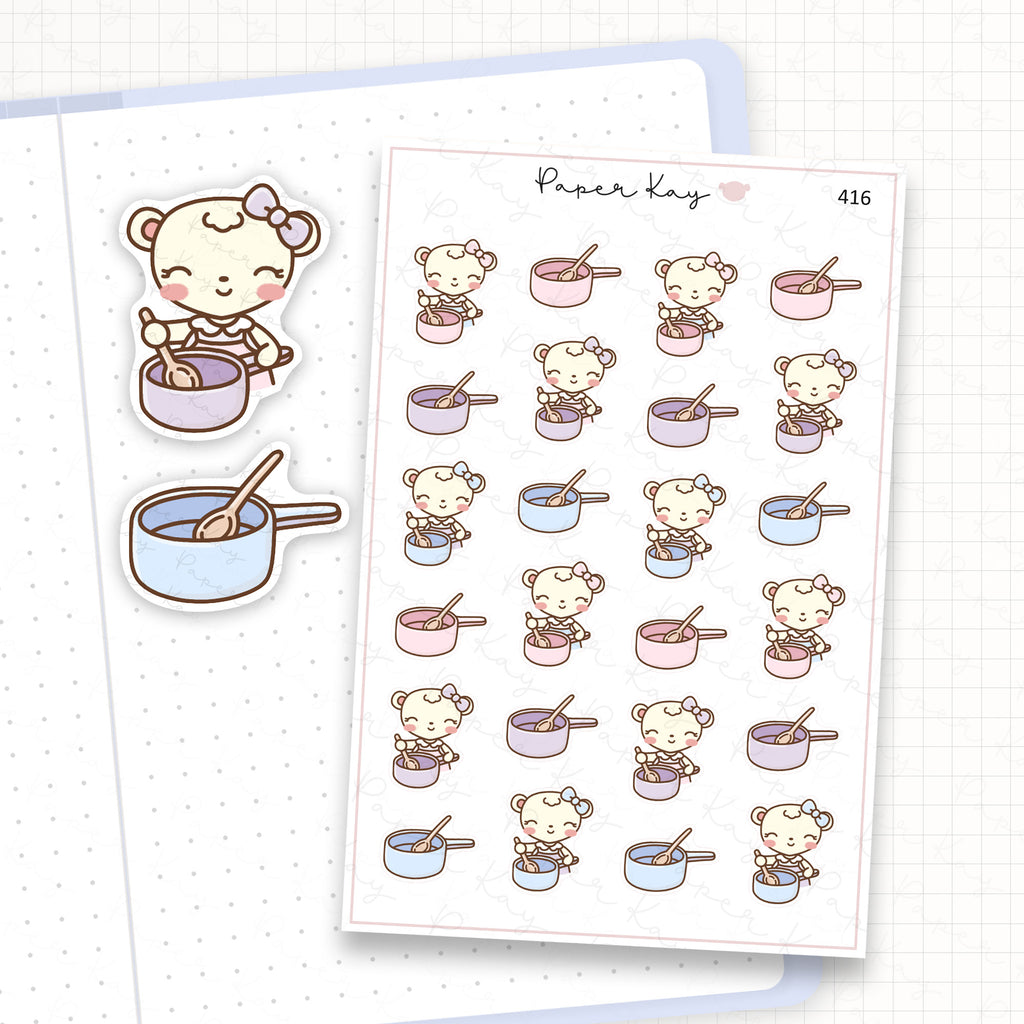 Saucepan Sticker Sheet