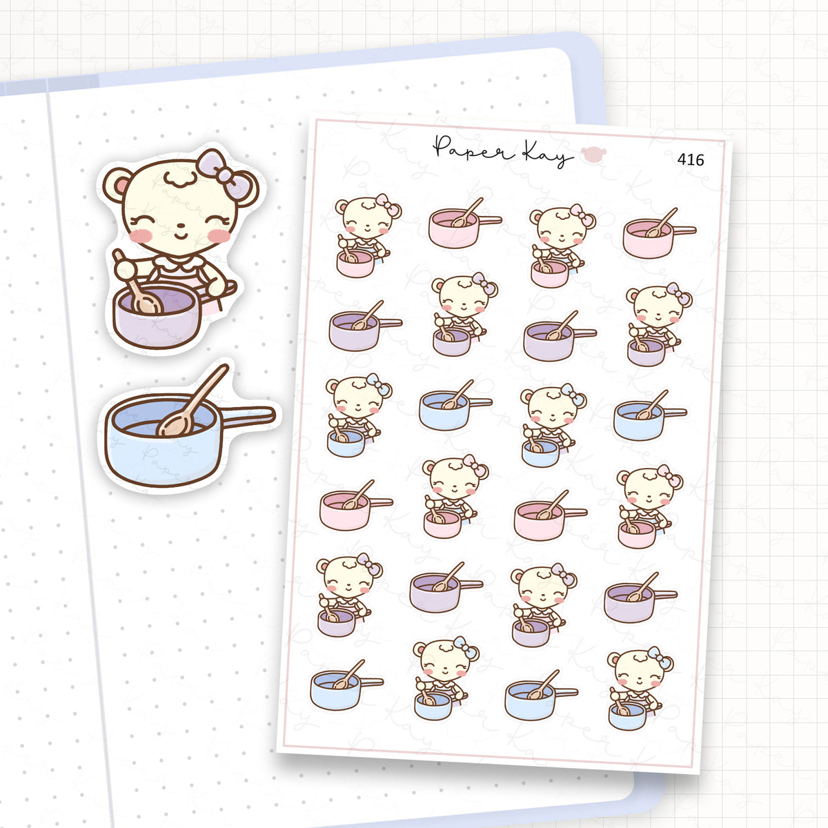 Saucepan Sticker Sheet