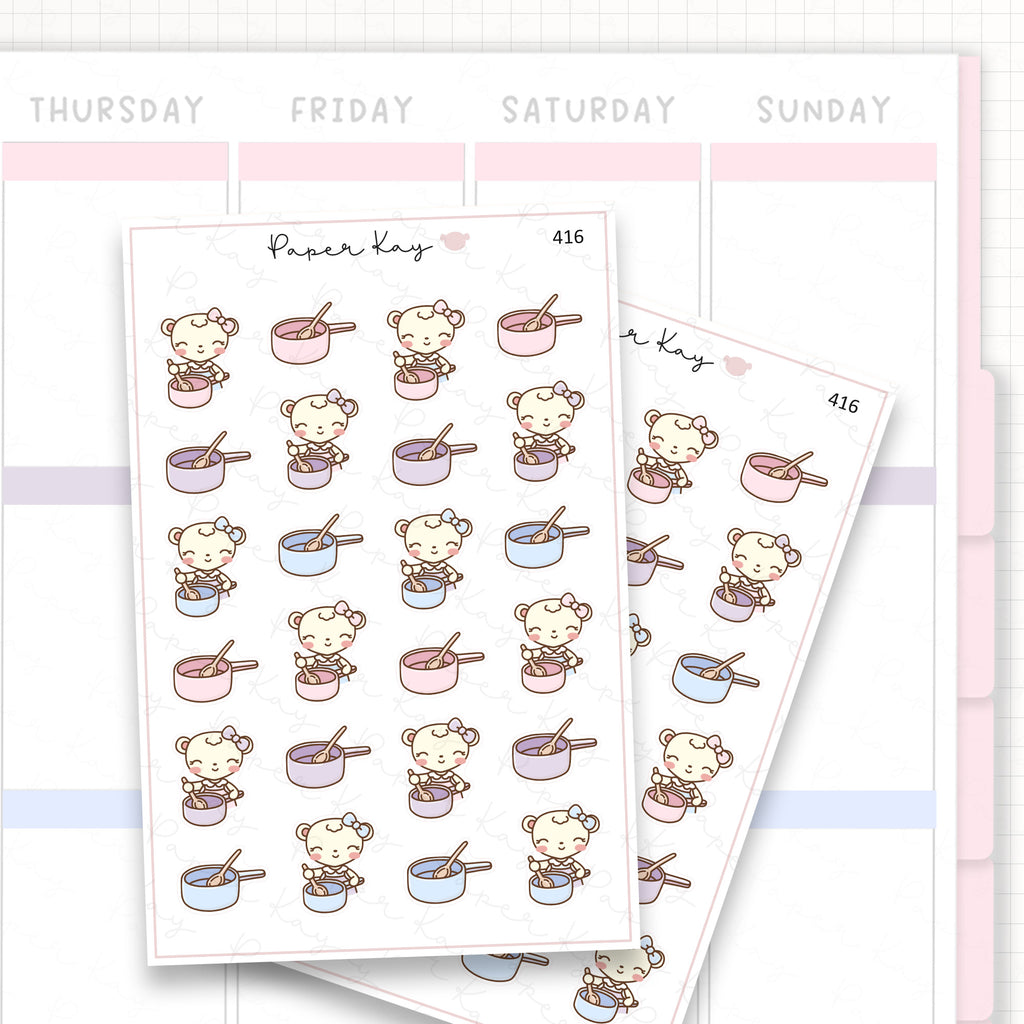 Saucepan Sticker Sheet