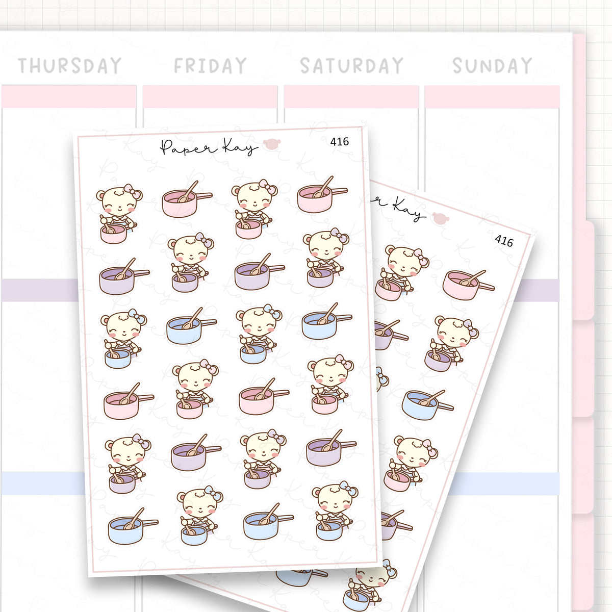 Saucepan Sticker Sheet