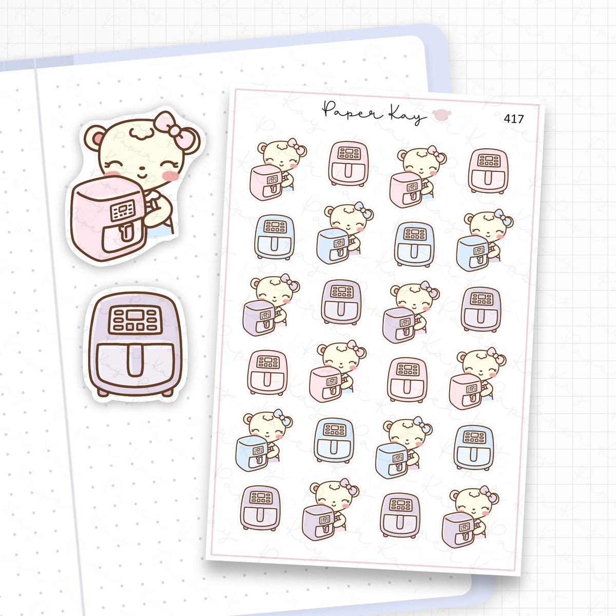Air Fryer Sticker Sheet