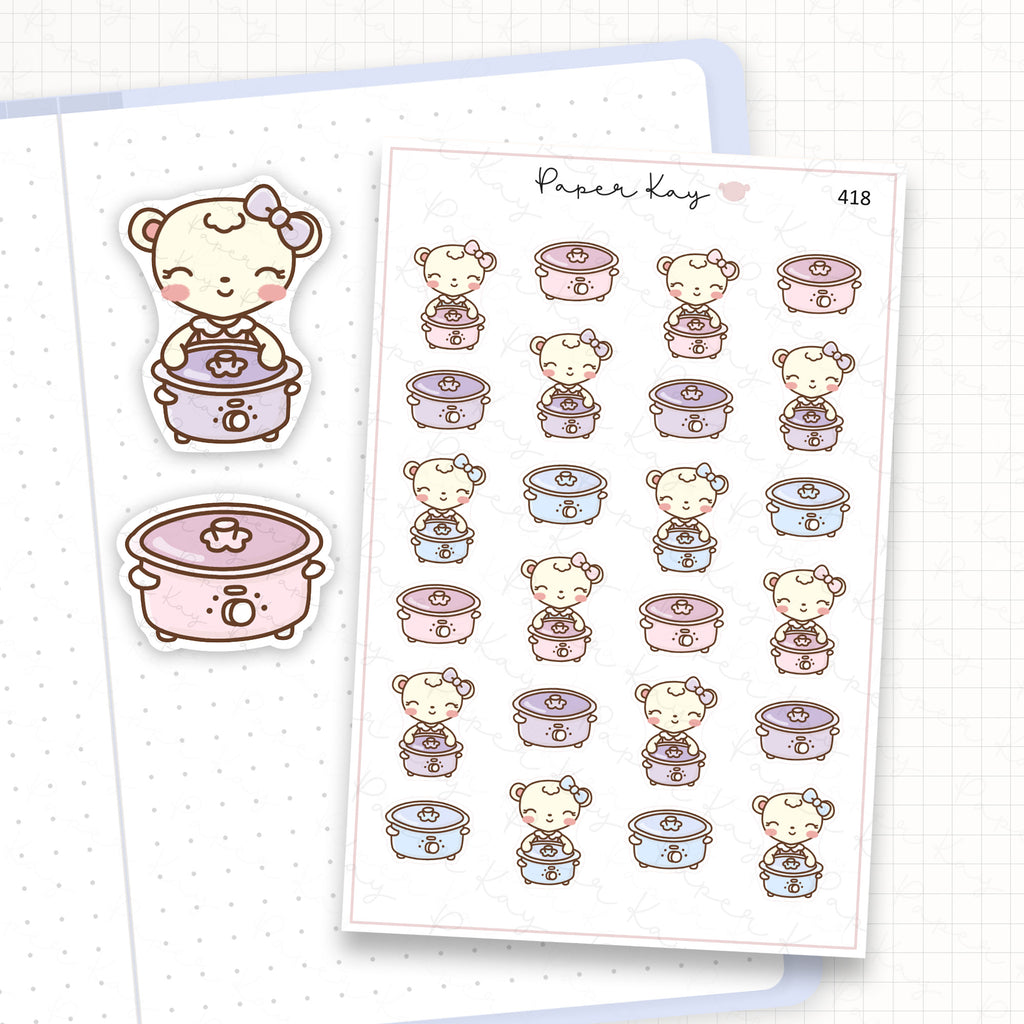 Slow Cooker Sticker Sheet
