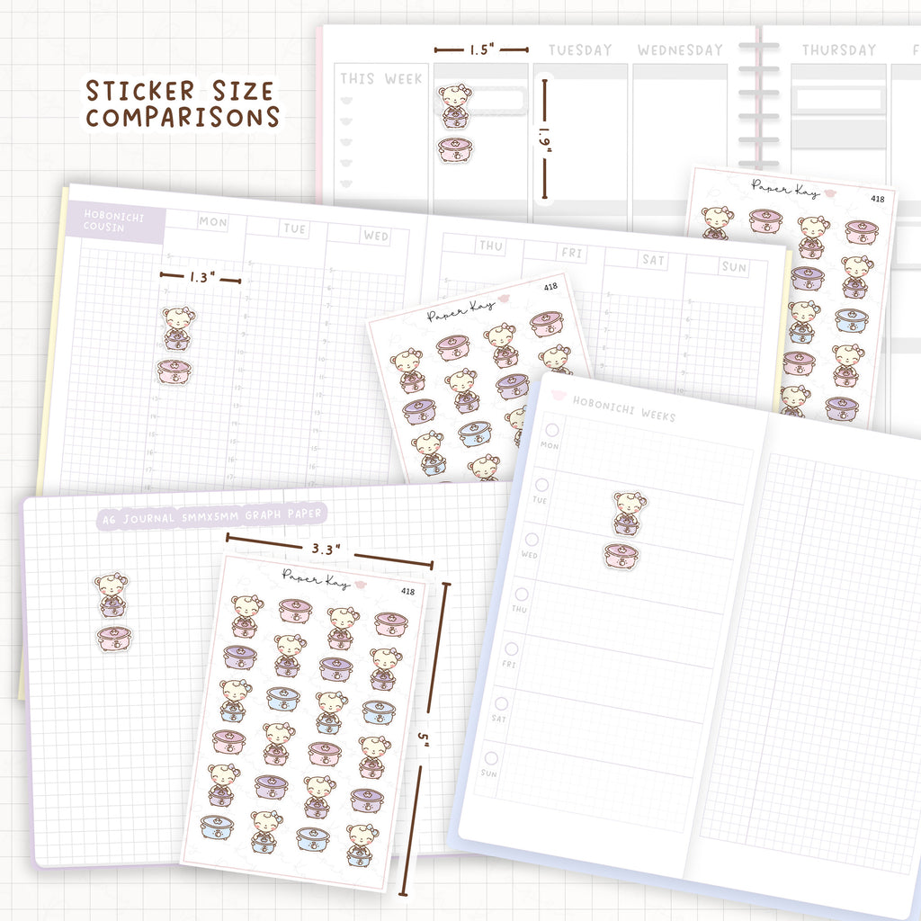 Slow Cooker Sticker Sheet