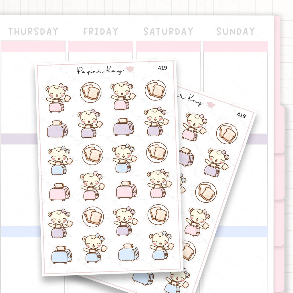 Toaster Sticker Sheet