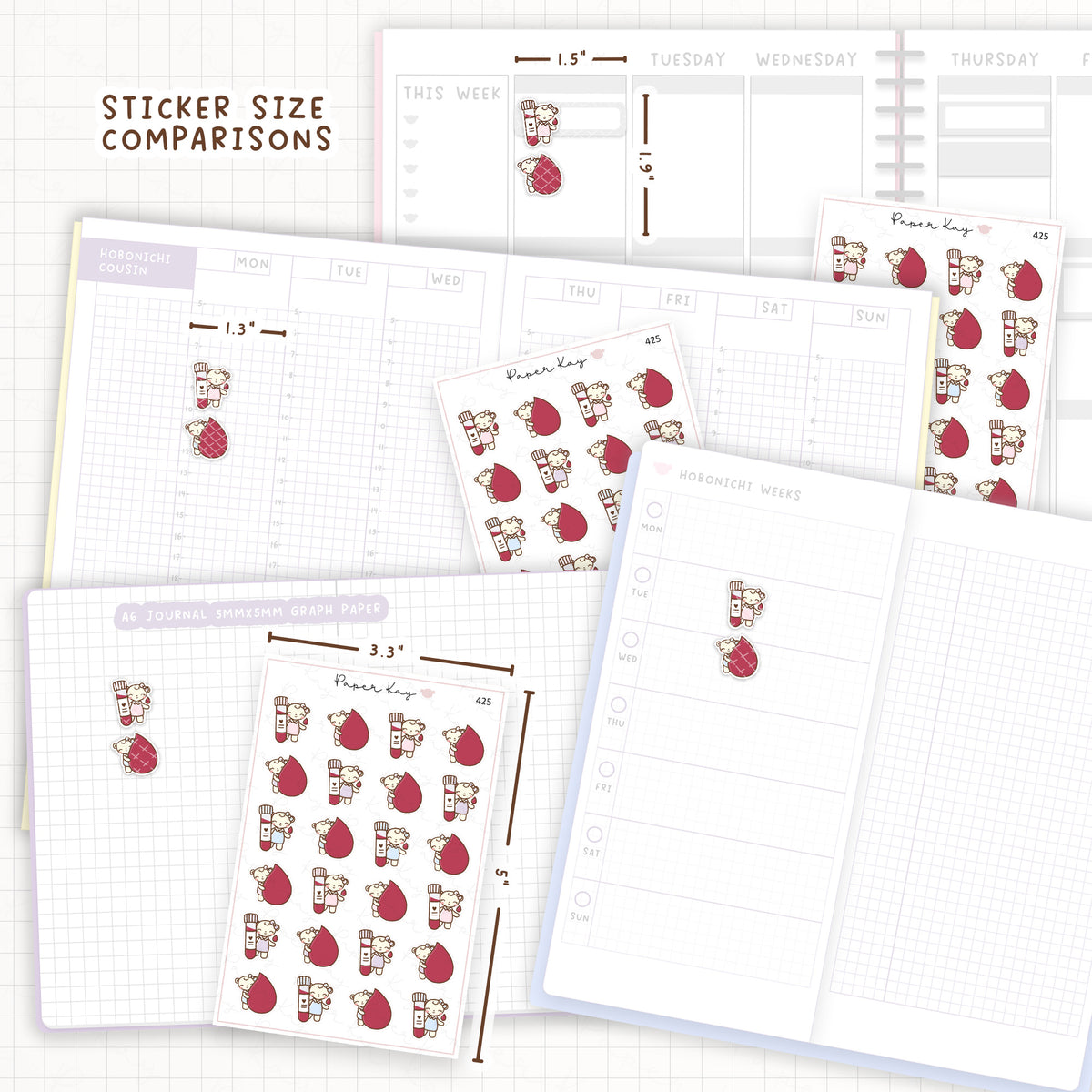 Blood Test Sticker Sheet