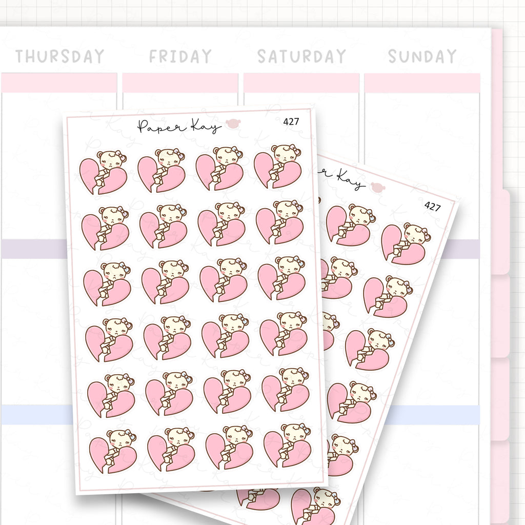 Heartbroken Sticker Sheet