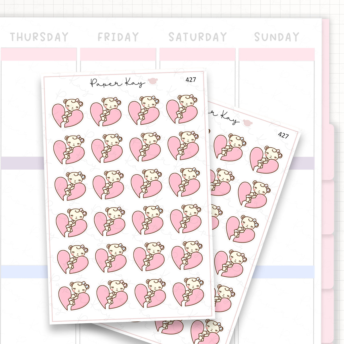 Heartbroken Sticker Sheet