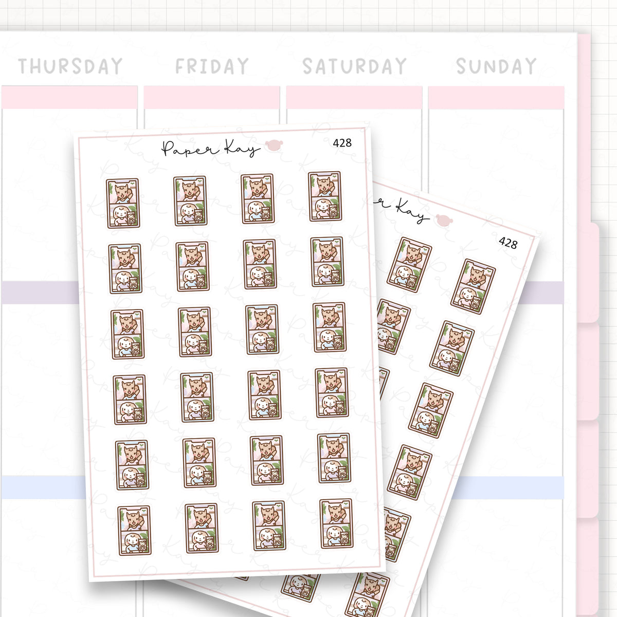 Group Video Call Sticker Sheet