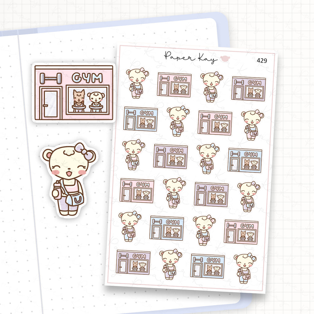 Gym Sticker Sheet