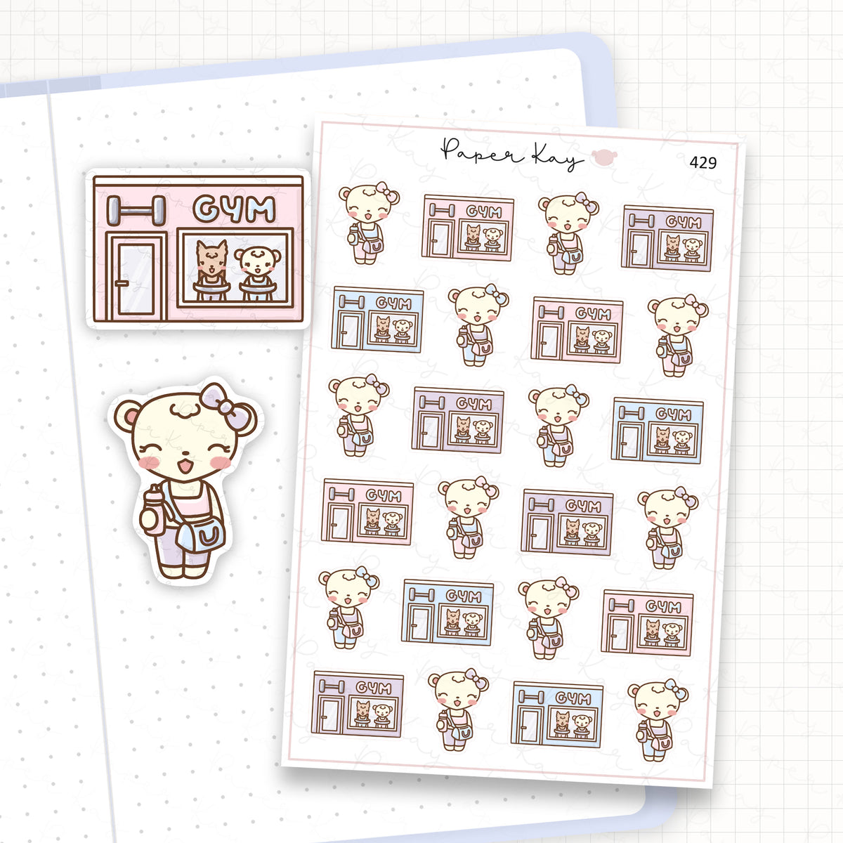 Gym Sticker Sheet