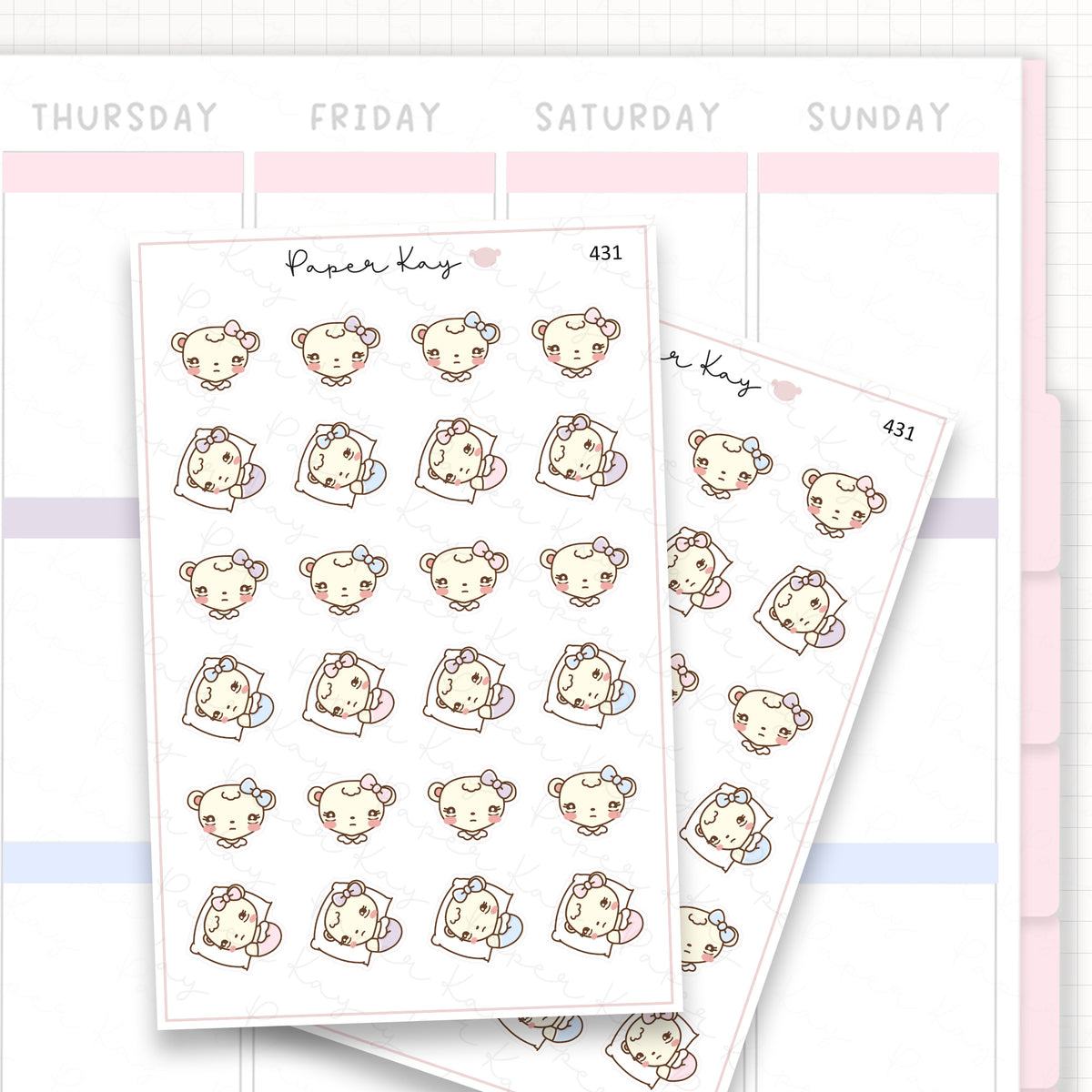 Can't Sleep/Insomnia Sticker Sheet