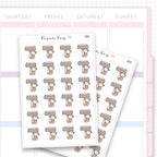 Shaving Razor Sticker Sheet