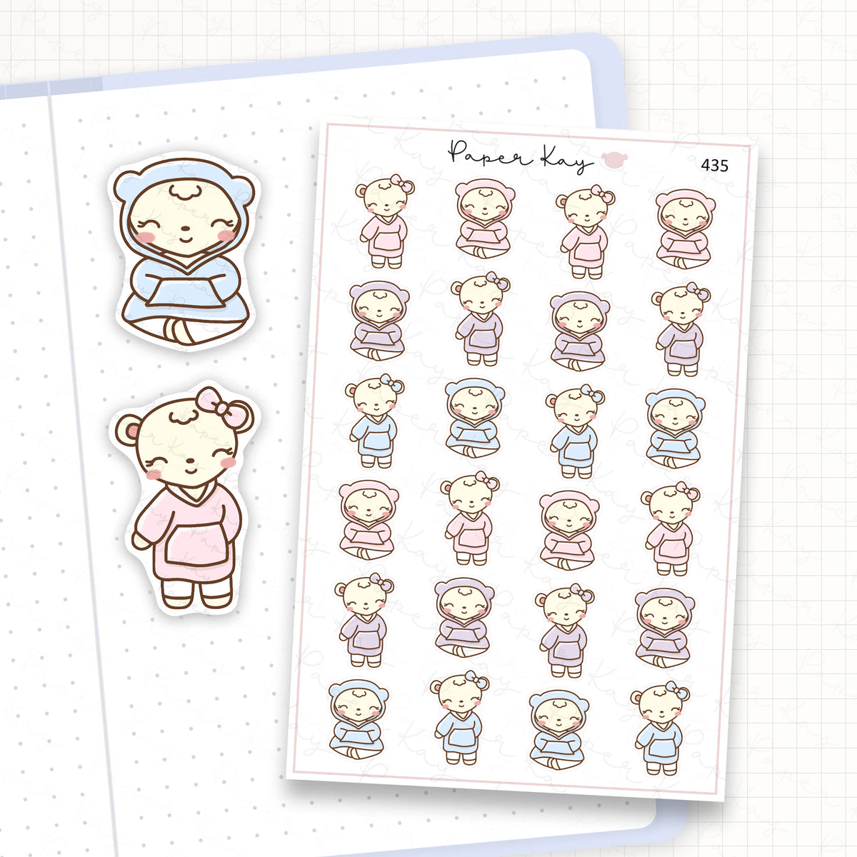 Blanket Hoodie Sticker Sheet