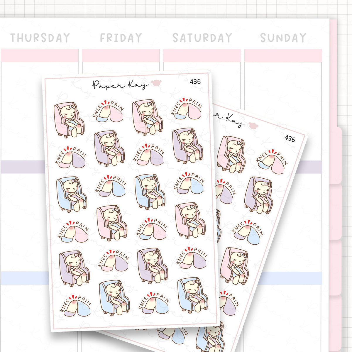 Arthritis in Knee Sticker Sheet