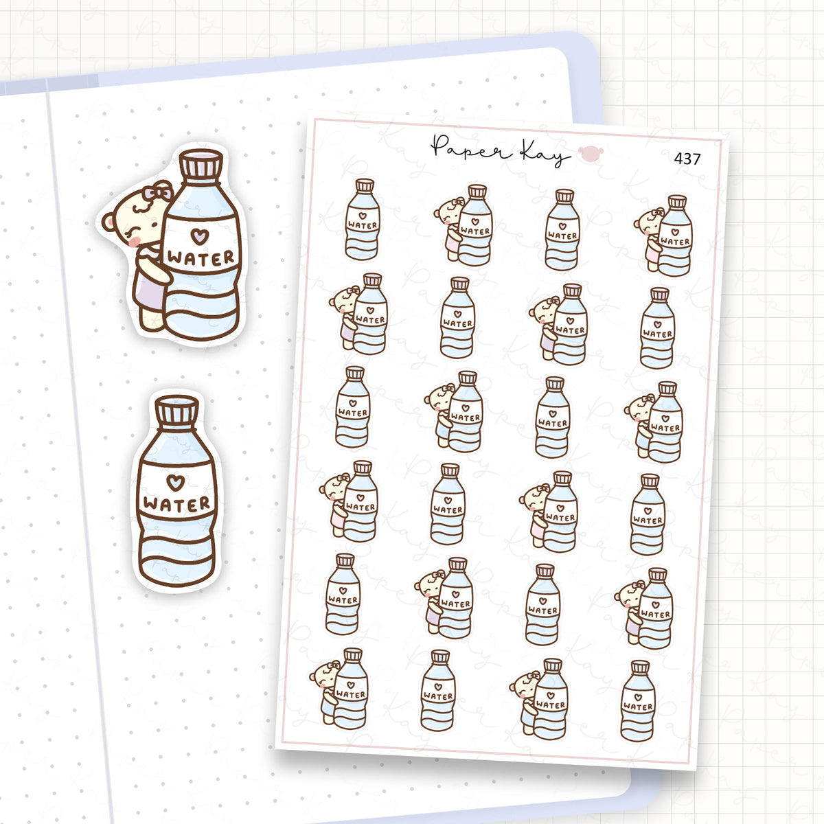 Water Bottle Sticker Sheet