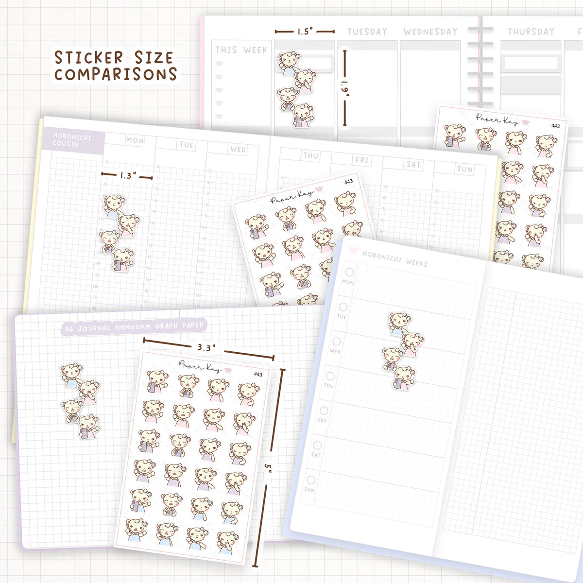 Phone Call Emotions Sticker Sheet