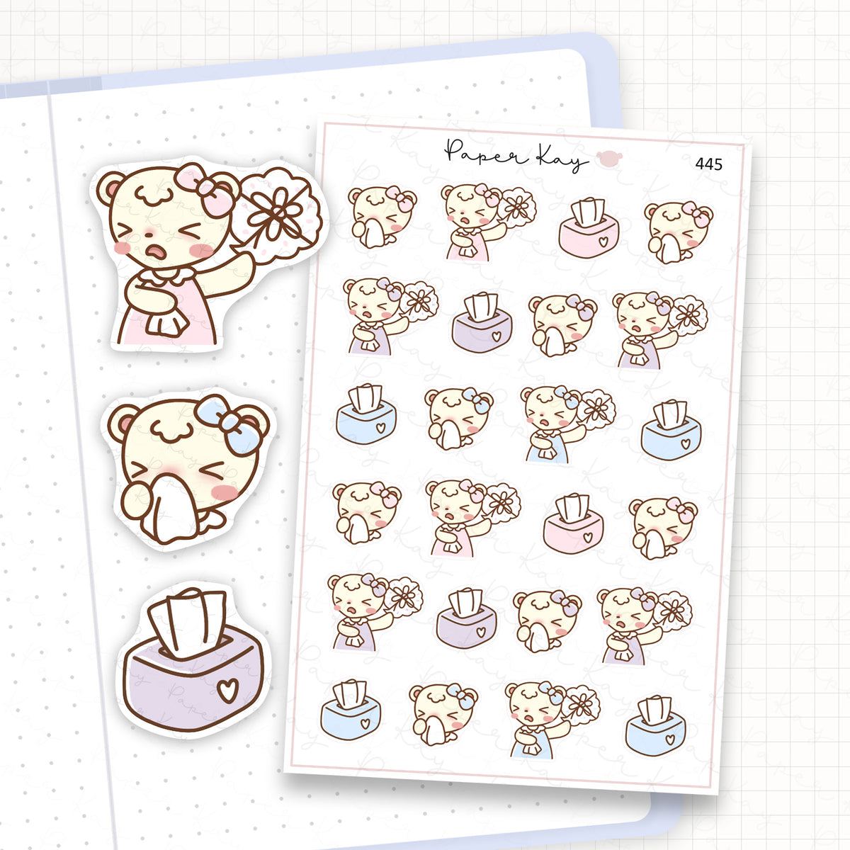 Hay Fever/Allergies Sticker Sheet