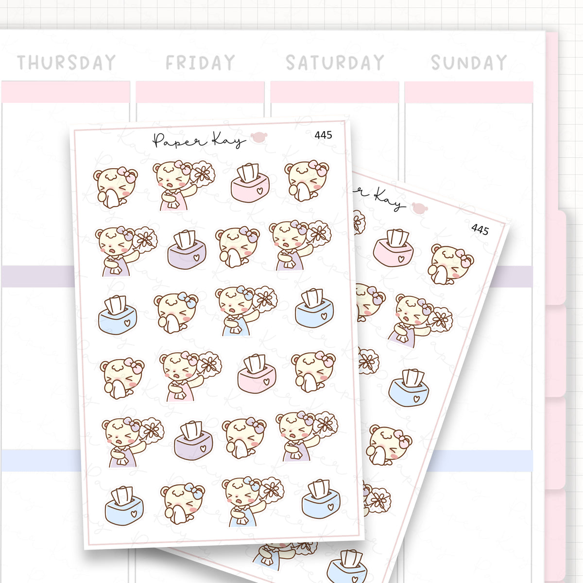 Hay Fever/Allergies Sticker Sheet